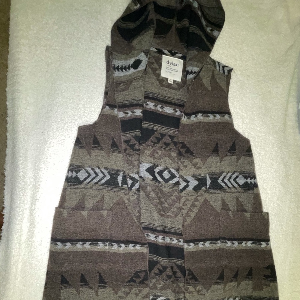 Anthropologie Dylan Midi Duster Vest